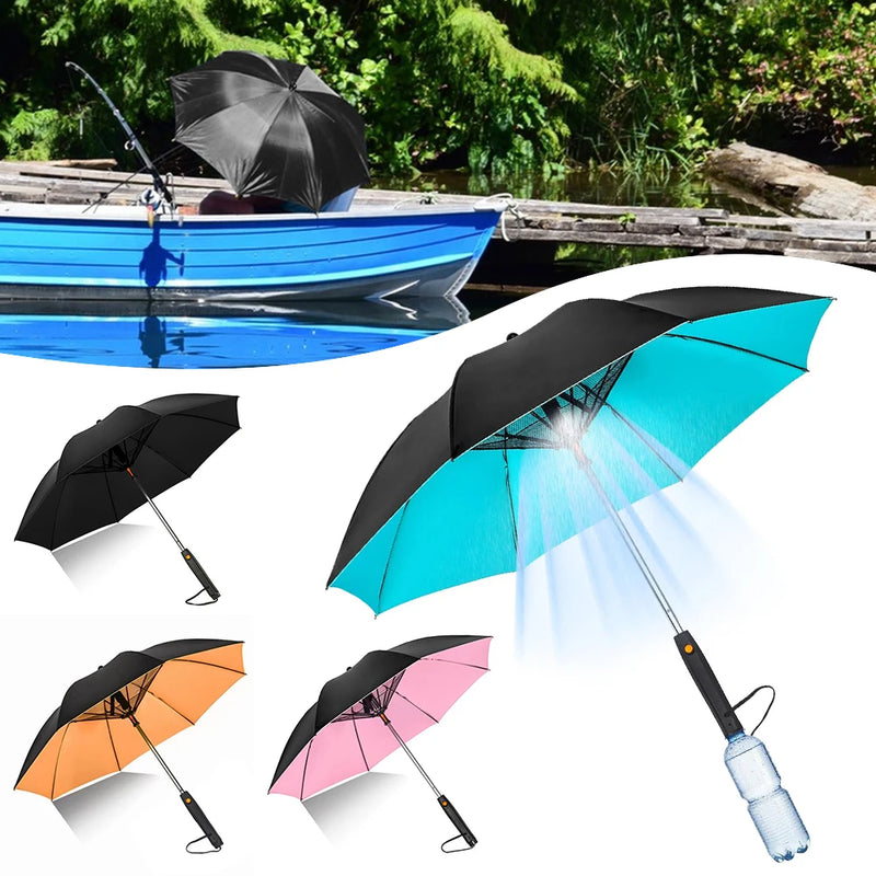 Parasol con Ventilador y Nebulizador
