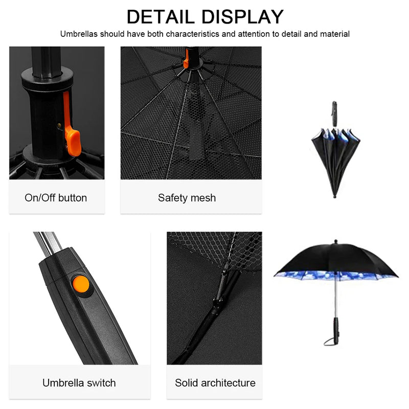 Parasol con Ventilador y Nebulizador
